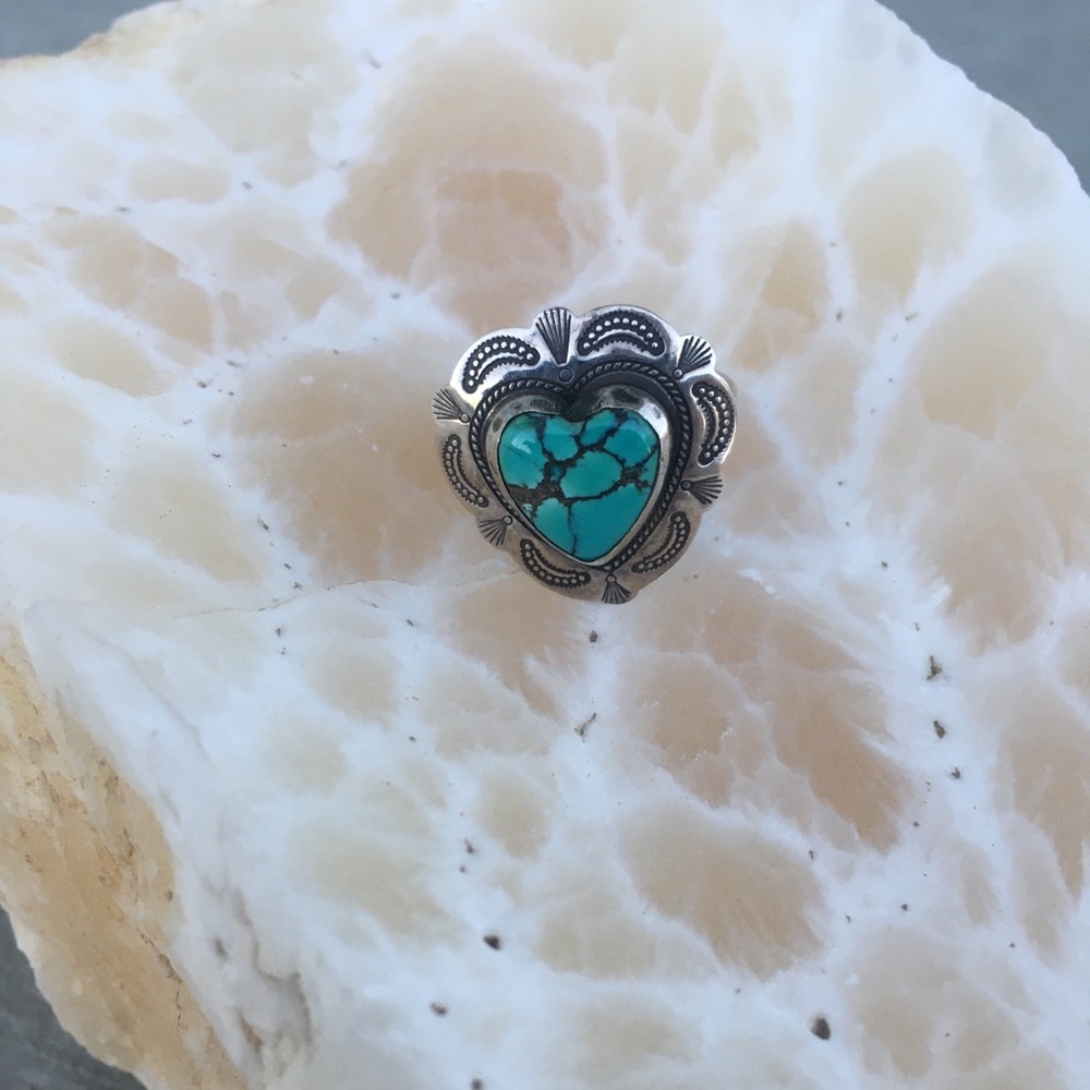 Sterling Silver and Genuine Turquoise ring